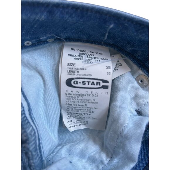 G-STAR Originals Raw 3301 Jeans Breaker Tapered Low Rise Twisted Seams 28 x 32 - Picture 10 of 14